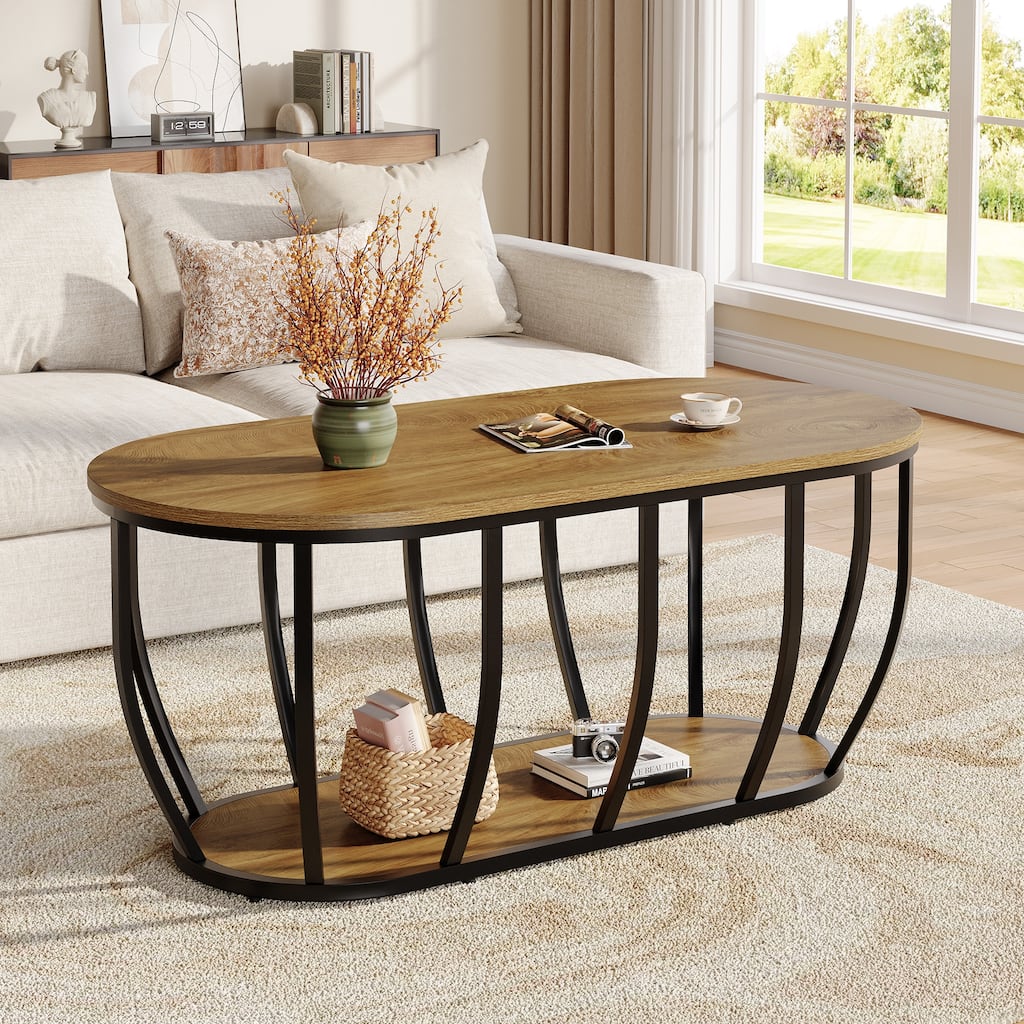 47.2-inch Oval Coffee Table