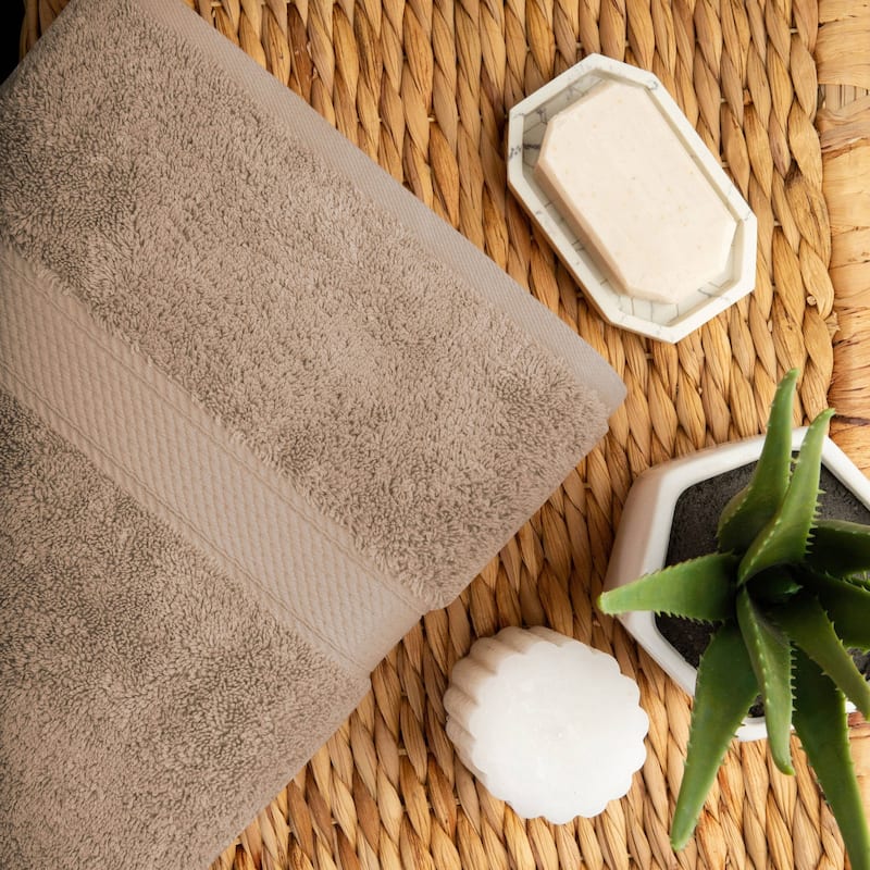 Superior Egyptian Cotton Pile Heavyweight Bath Towel Set of 2