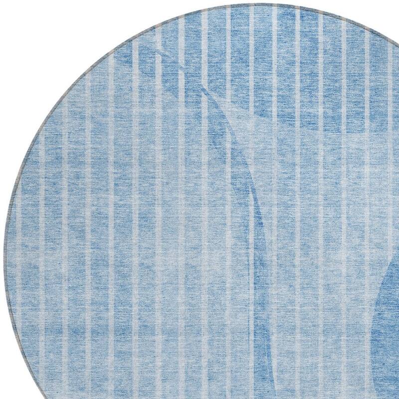 HomeRoots Striped Transitional Rectangle Outdoor Rug