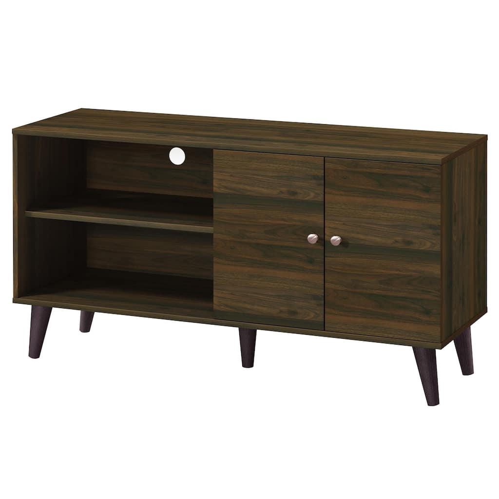 Amidon TV Stand for TVs up to 47.3", with 2 Storage Shelves& 1 Cabinet