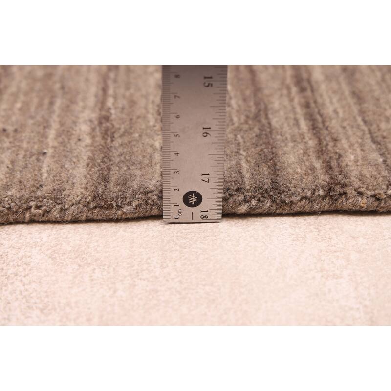 ECARPETGALLERY Hand Loomed Kashkuli Gabbeh Grey Wool Rug - 5'0 x 8'0