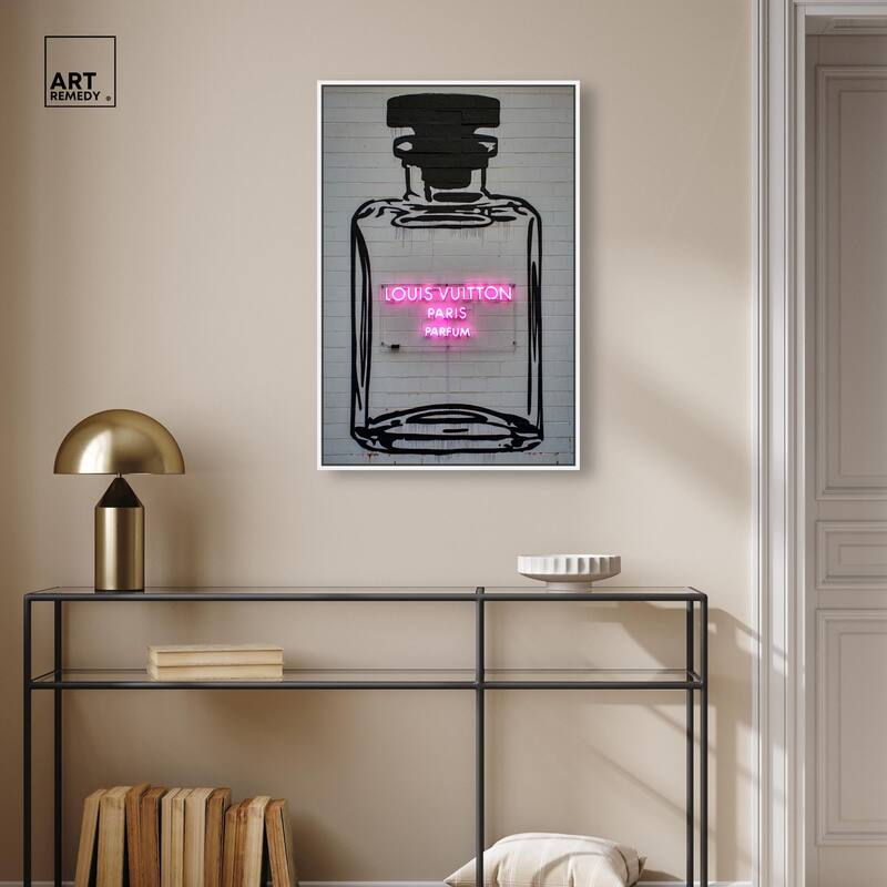Parisian Parfum Pop Canvas by Art Remedy