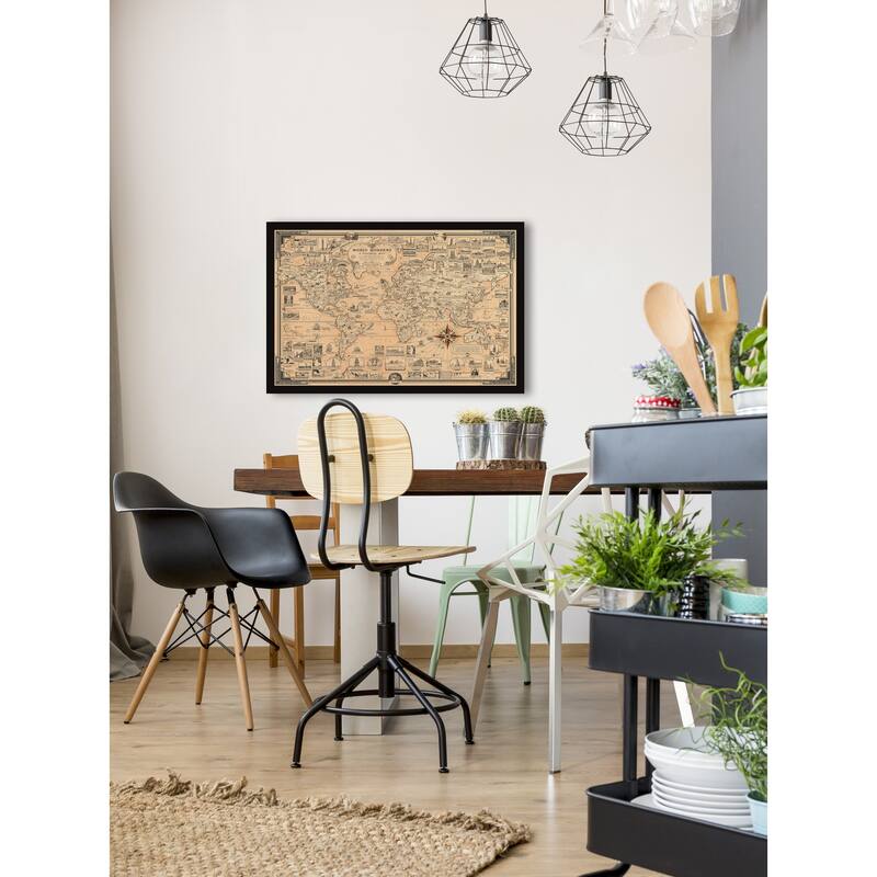 World Wonders Framed Print