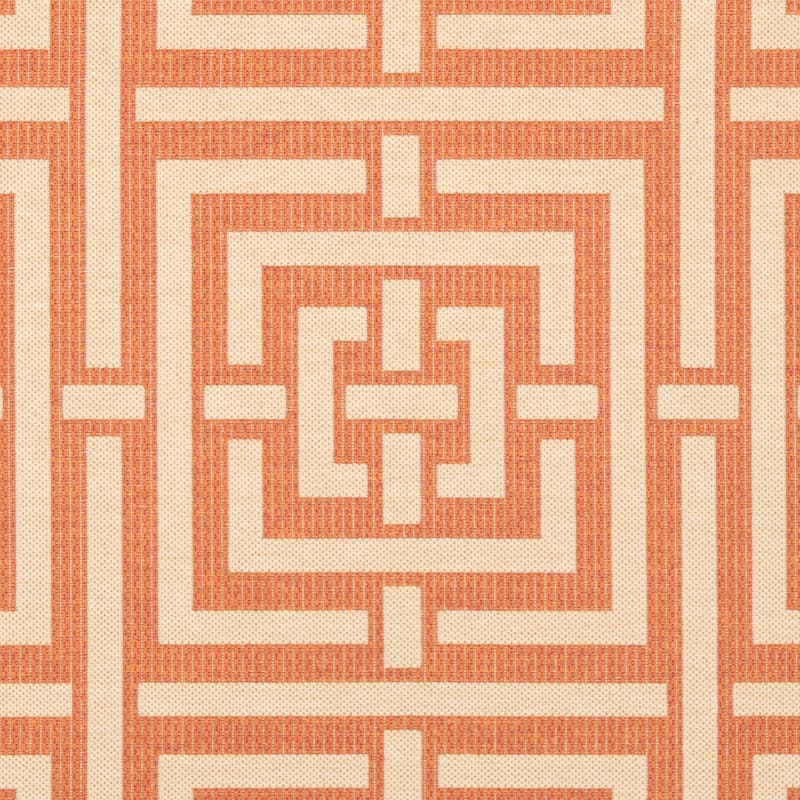 SAFAVIEH Courtyard Ginger Indoor/ Outdoor Waterproof Patio Backyard Rug