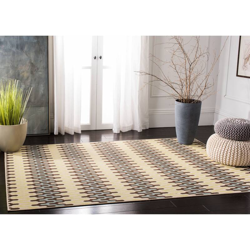 SAFAVIEH Hampton Ingelore Modern Indoor/ Outdoor Waterproof Patio Backyard