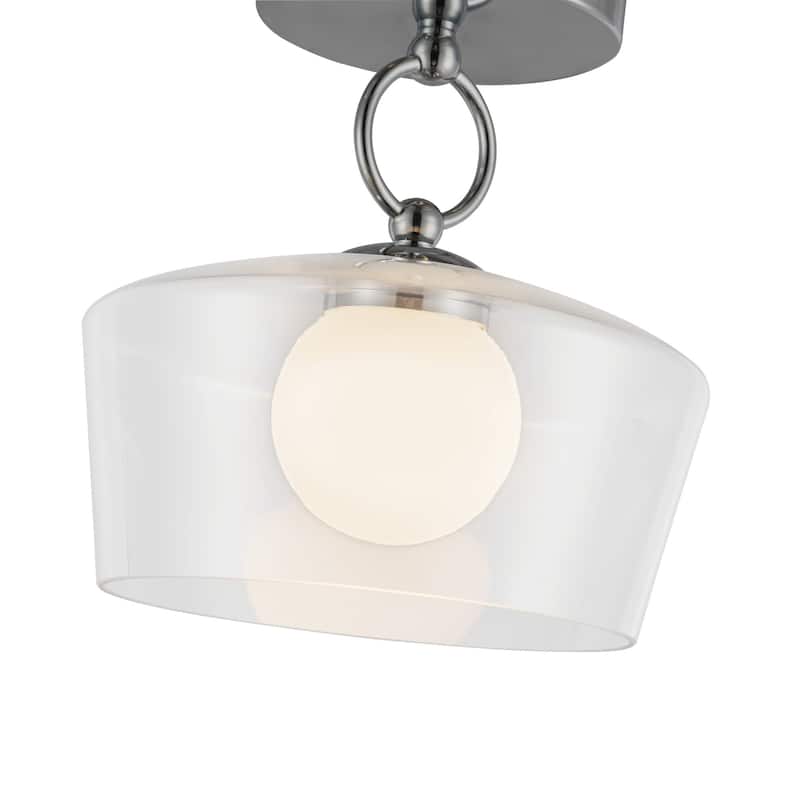 Alora Lighting SF443308-UNV Leota 8" Wide LED Semi-Flush Ceiling