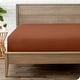 preview thumbnail 83 of 89, Bare Home Double Brushed Deep Pocket Fitted Sheet Full - Terracotta