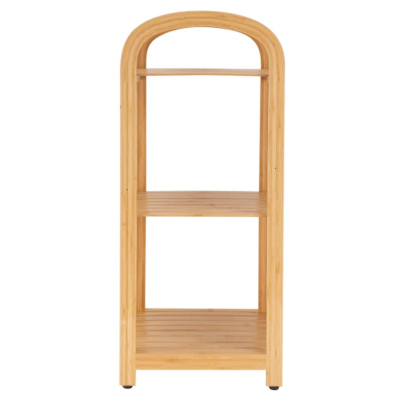 Organize It All 3 Tier Bamboo Tower - 12" x 12" x 27.76"