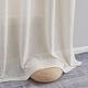 preview thumbnail 27 of 62, HLC.me Madison Faux Linen Textured Sheer Privacy Sun Light Filtering Window Grommet Thick Curtains Panels, Set of 2