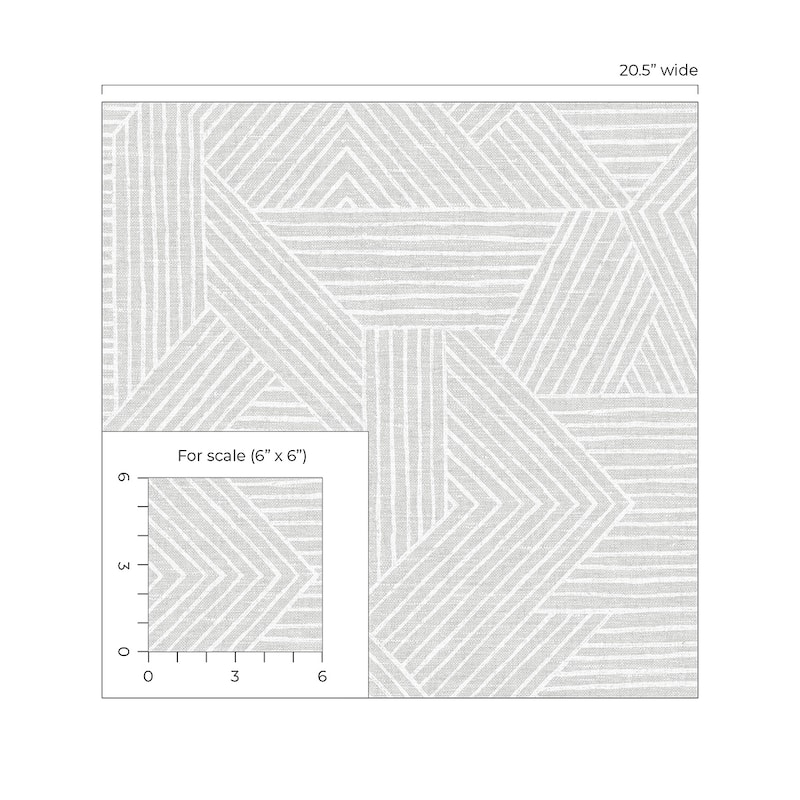 Stacy Garcia Home Etched Geometric Peel and Stick Wallpaper