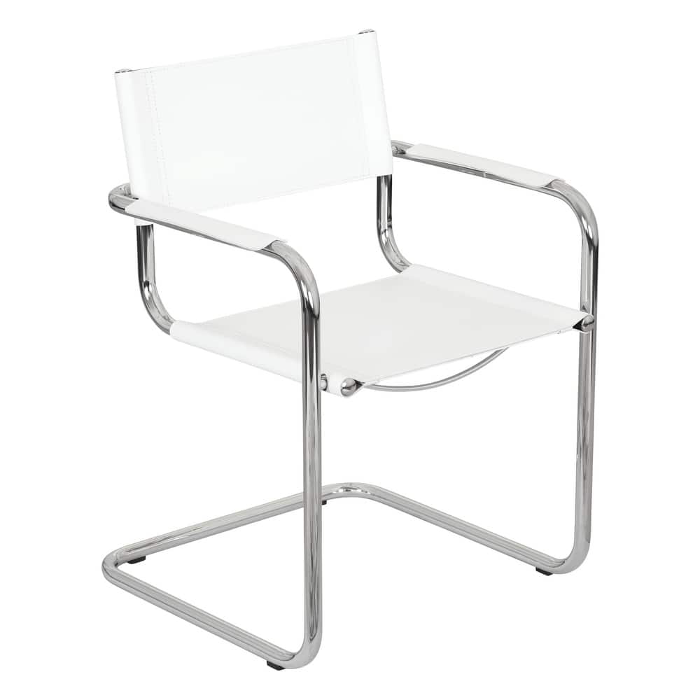 Breuer Chair Company Mart Stam Cantilever Armchair Arm Chair w/ Chrome Frame (Various Bonded Leather Colors)