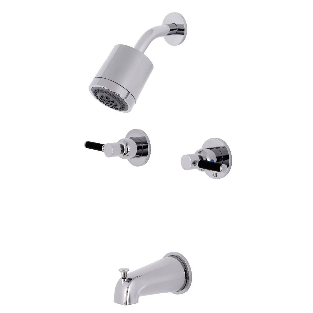 Kingston Brass Kaiser Tub and Shower Trim Package with 1.8 GPM Multi