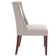 preview thumbnail 12 of 13, SAFAVIEH Dining Noho Beige Linen Dining Chairs (Set of 2) - 26" W x 22" D x 40" H