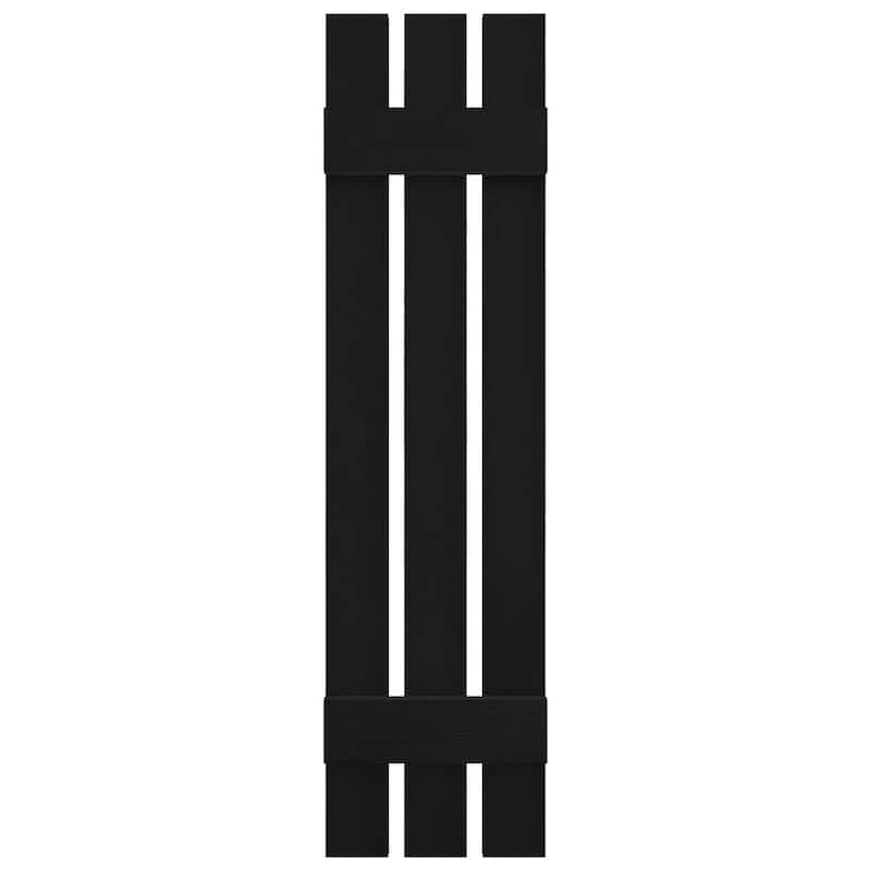 Builders Edge, Standard Three Board Spaced, Board-n-Batten Shutters, Includes Matching Installation Spikes (Per Pair)