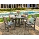 preview thumbnail 8 of 28, POLYWOOD Lakeside Plastic 5-Piece Round Farmhouse Side Chair Dining Set