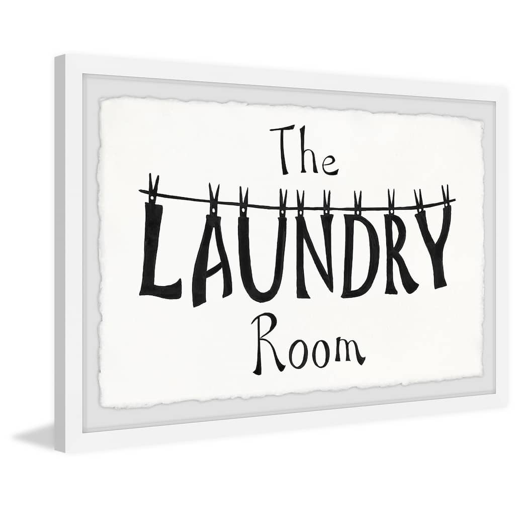'The Laundry Room' Framed Painting Print