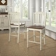 preview thumbnail 3 of 10, Brunico Two-Tone Counter Height Chairs (Set of 2)