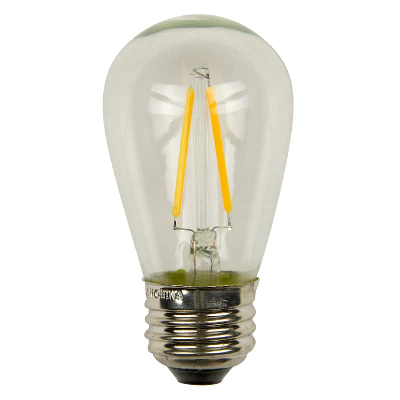 Pack of 25 Warm White Vintage Edison Style LED E26 Light Bulb - Clear