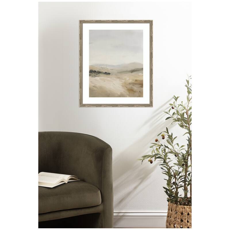 Kate and Laurel Fading Fields II by Amy Lighthall Framed Wall Art Print