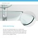 preview thumbnail 5 of 22, 631 Foil Glass Sink, Brushed Nickel Faucet, Sink Ring, Pop-up Drain