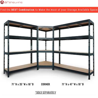 Garage COMBINABLE Metal Shelving Collection by Ar Shelving