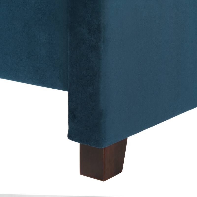 SAFAVIEH Theron Navy Bed (Full)