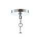 preview thumbnail 10 of 10, JONATHAN Y Gabrielle 4-Light 20" Adjustable Scalloped Shade Metal LED Pendant, Chrome/White