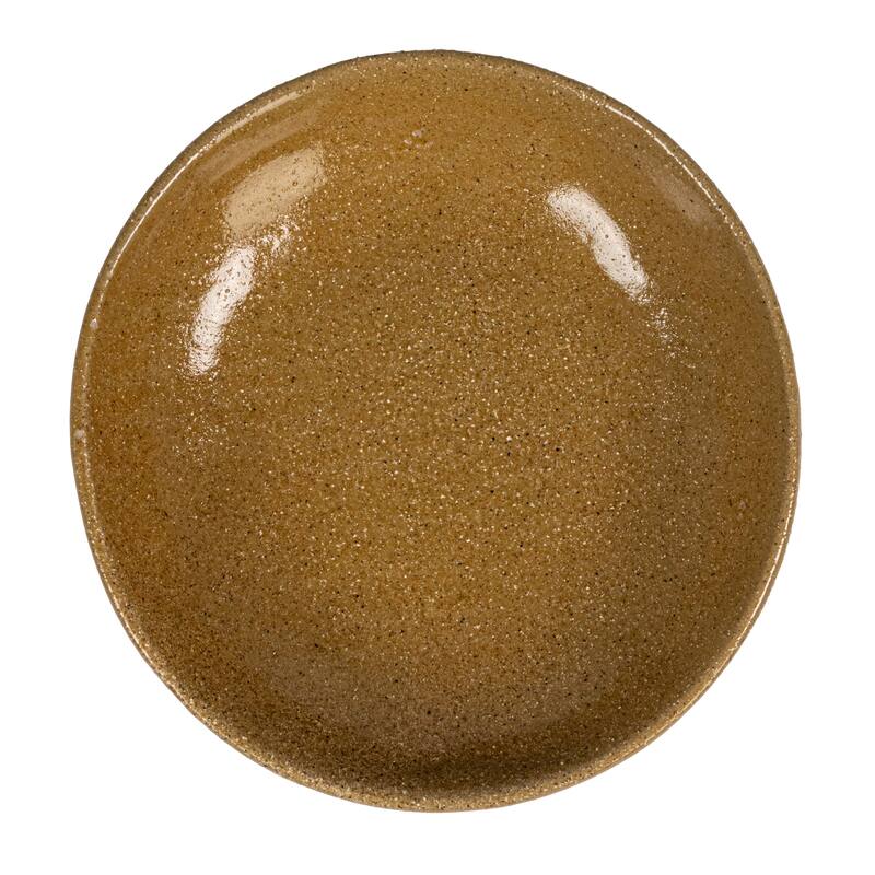 Stoneware Footed Pedestal Bowl with Handles