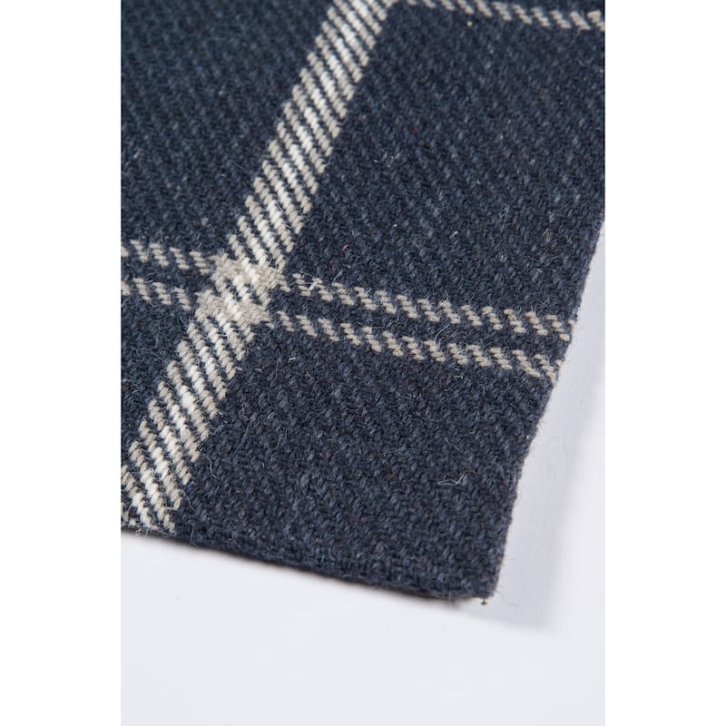 Erin Gates by Momeni Marlborough Dover Plaid Handmade Wool Area Rug