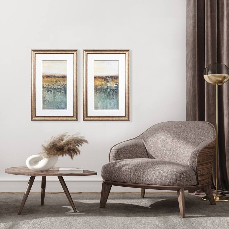 Propac Images Antique Contemporary Set of 2 Wall Art - Blue