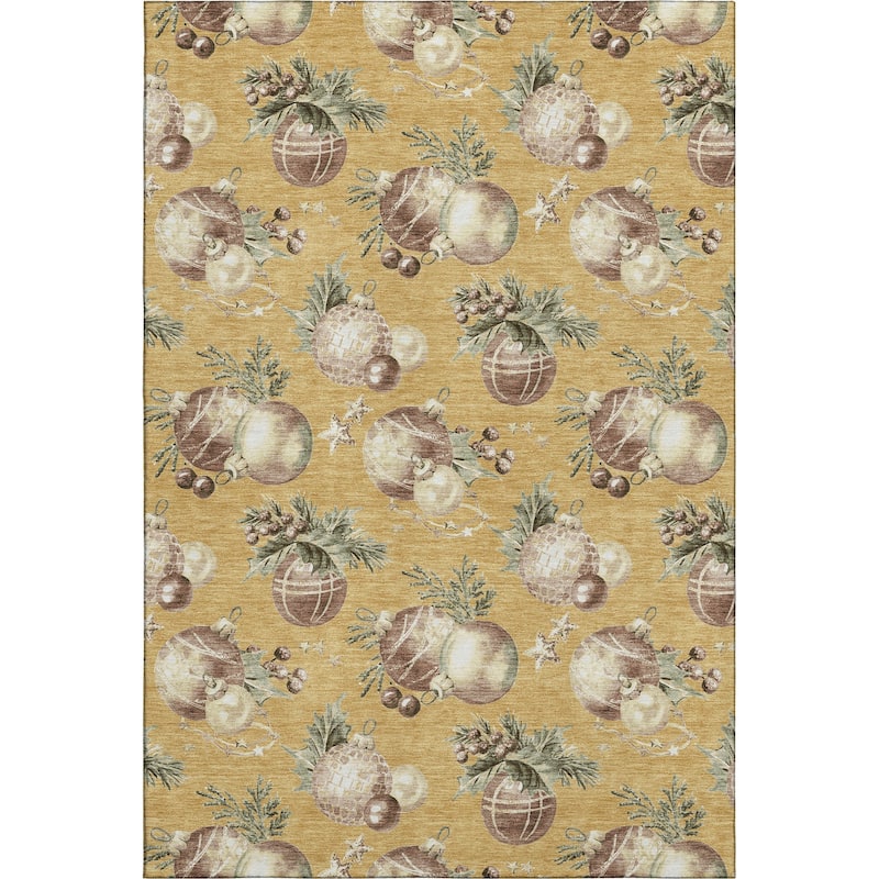 Premium Washable Super Soft Holiday Ornament Mayfield Rug