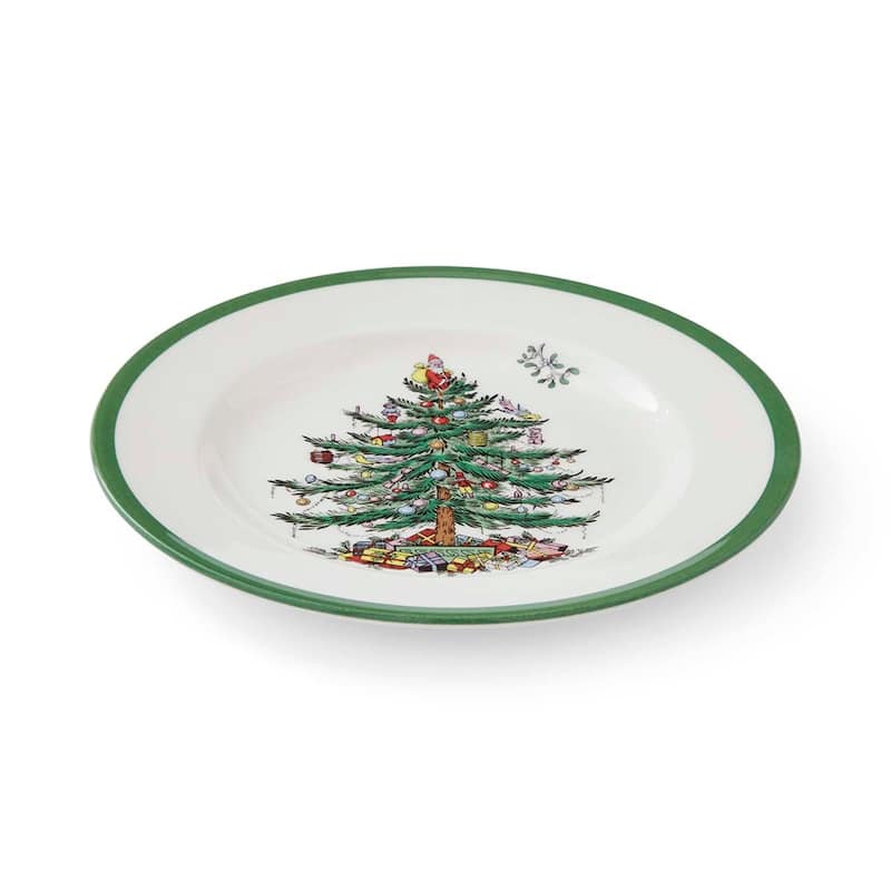 Spode Set of 4 Christmas Tree Plates
