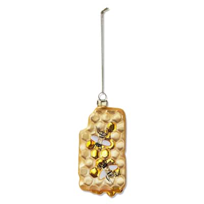 Multicolor Honey Comb Tree Ornament 4.25 in H x 2 in L x 1 in W Perfect for Christmas Decor Dust Clean
