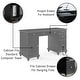 preview thumbnail 16 of 15, Palmetto Computer Desk