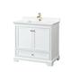 Option White / White Quartz Top / Brushed Gold Hardware