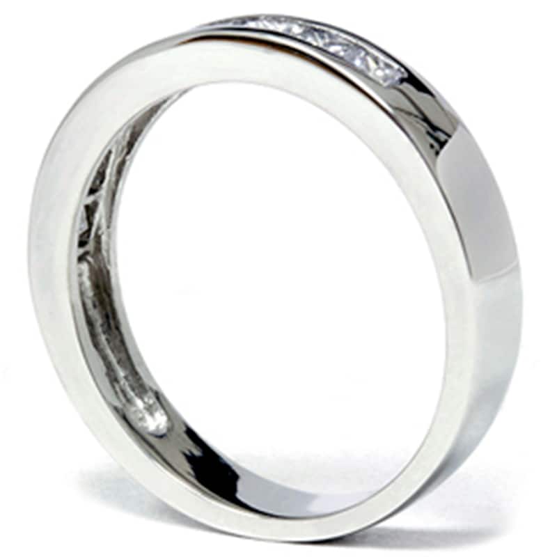 950 Platinum 5/8ct Princess Cut Diamond Wedding Ring
