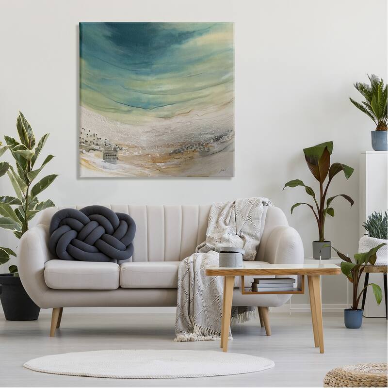 Stupell Enigmatic Landscape Scene Curved Abstract Beach Depiction Canvas Wall Art, Design by Stacy Gresell
