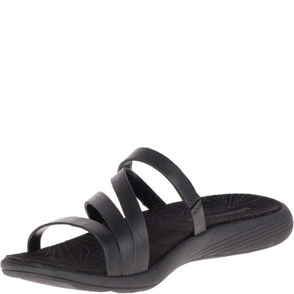 merrell women's duskair seaway slide leather sandal
