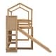 preview thumbnail 26 of 27, High-Quality Twin Size Wood House Loft Bed with Slide, Storage Shelves, and Built-in Light for Organized and Fun Spaces