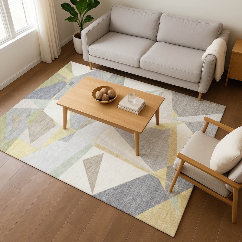 Premium Washable Super Soft Abstract Geo Mayfield Rug