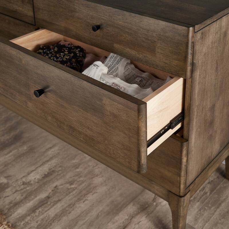 Ozan Walnut Finish 6-drawer Dresser by iNSPIRE Q Modern