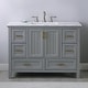 preview thumbnail 89 of 116, Altair Isla Single Bathroom Vanity Set and Aosta White Countertop without Mirror