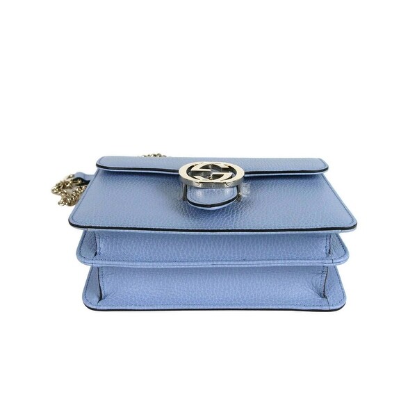 light blue leather bag