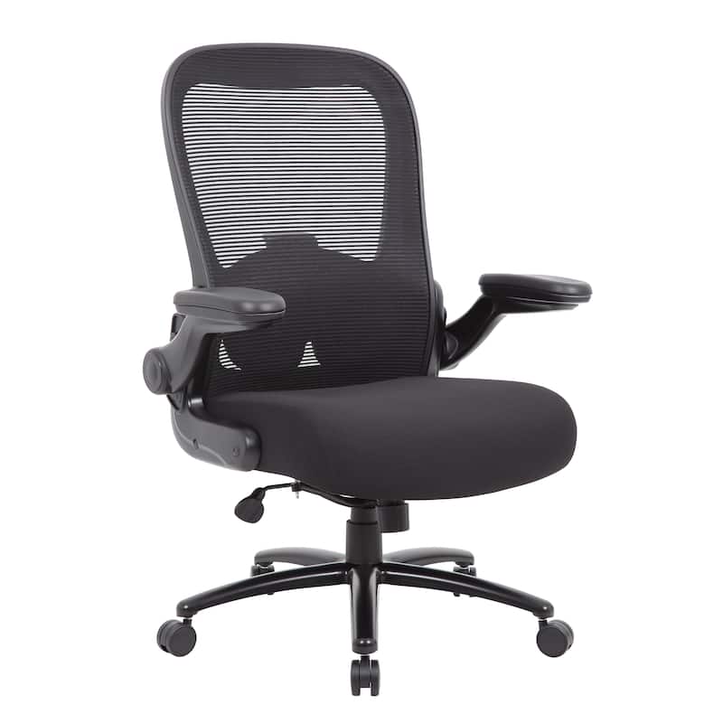 Boss Heavy Duty Flip Arm Mesh Task Chair