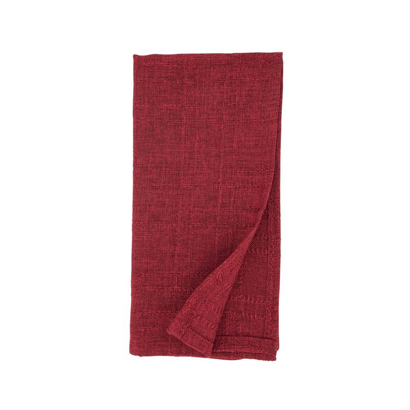 Refined Stitched Plaid Napkin