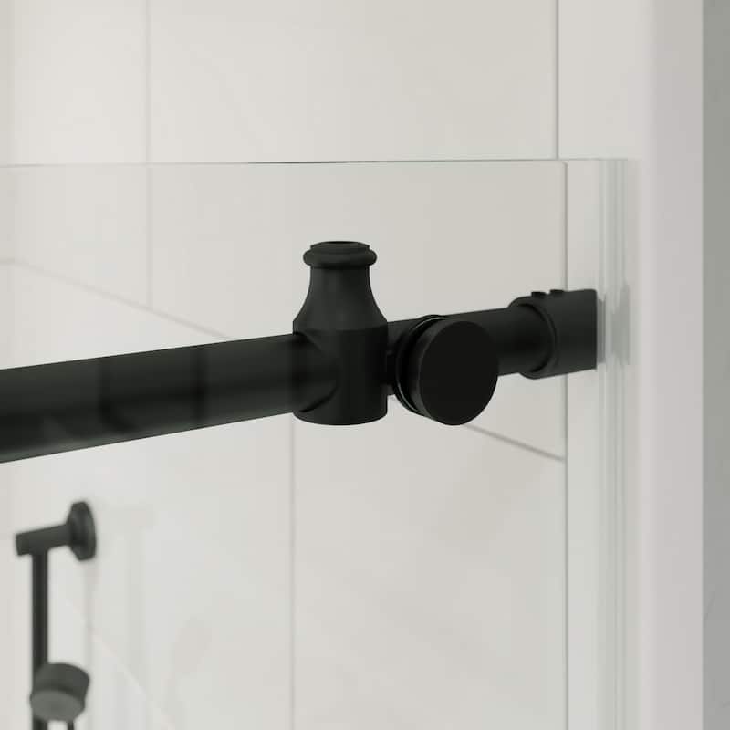 Seawin Briza 44 - 48 x 76 inches Frameless Sliding Shower Door 3/8 in. (10 mm) Clear Tempered Glass with NanoShield Coating