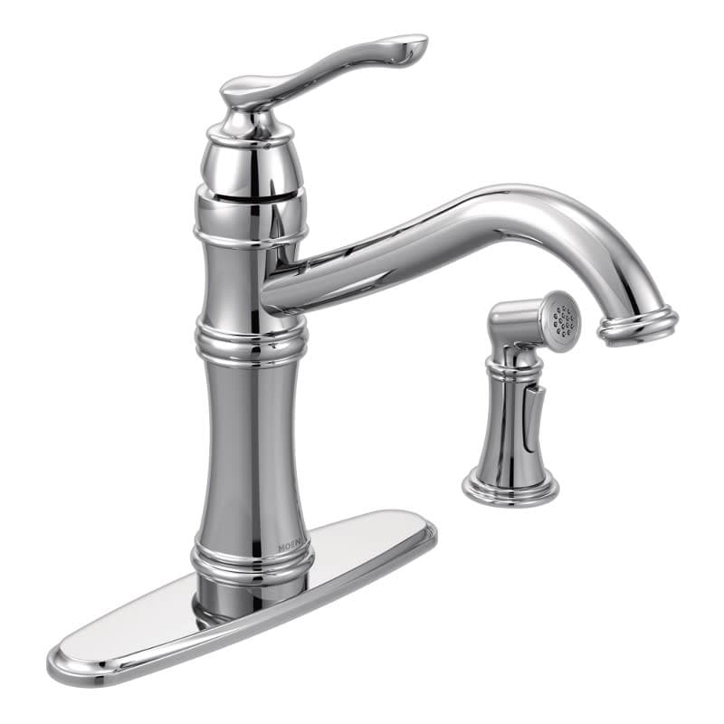 Moen Belfield1.5 GPM High-Arc Single Handle Kitchen Faucet with Side
