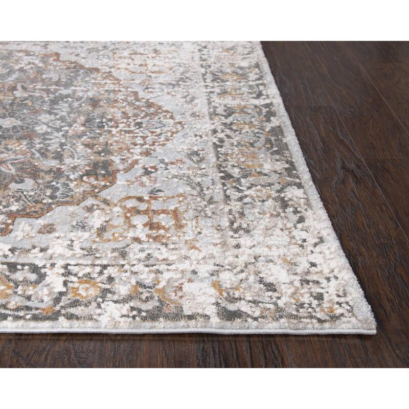 Alora Decor Lavish Transitional Medallion Accent Rug