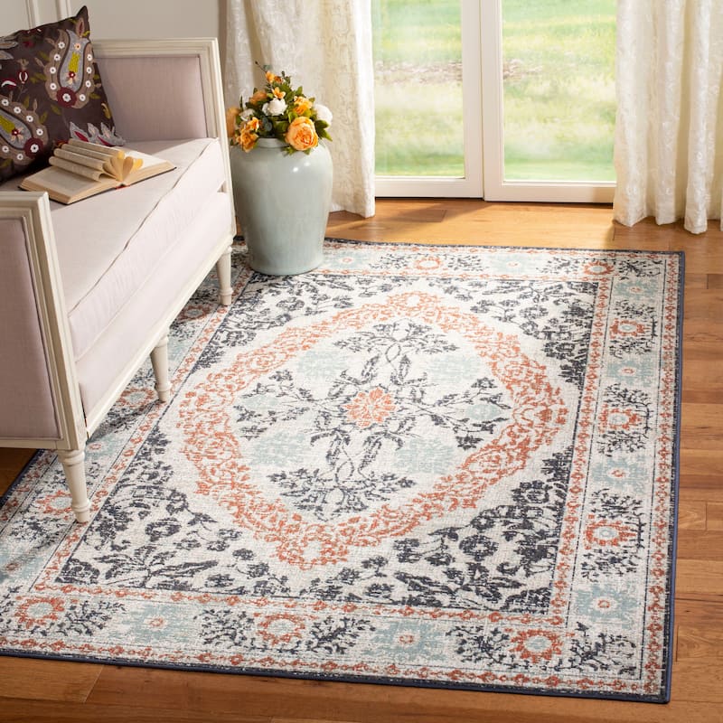 SAFAVIEH Montage Peshah Indoor/ Outdoor Waterproof Patio Backyard Rug