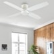 preview thumbnail 8 of 12, WINGBO 44" and 52" Flush Mount DC Ceiling Fan without Lights, 4 Reversible Blades